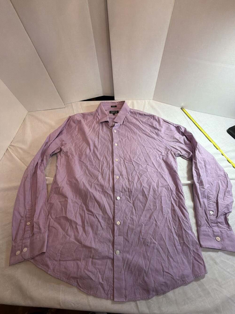 Express 1MX Extra Slim Fit Button-Down Long Sleeve Lavender, Size XXL 18-18 1/2 - Picture 1 of 4